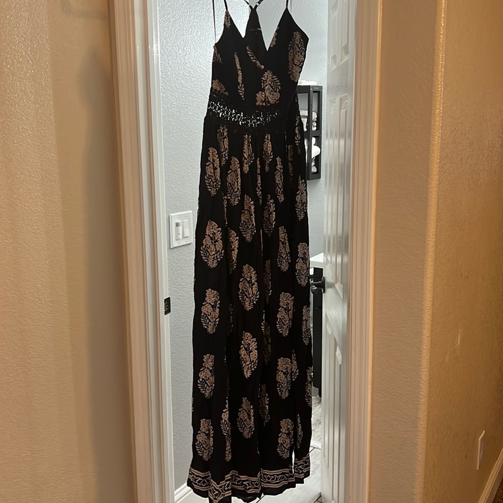 Fashion nova holy slit maxi dress.